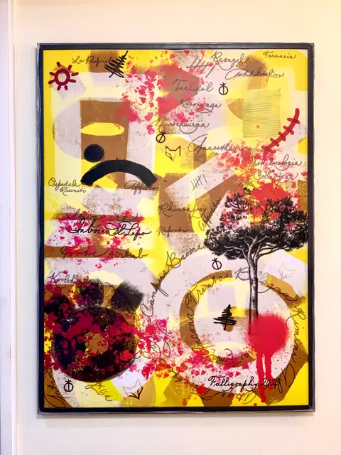 ‘2024' Framed art print