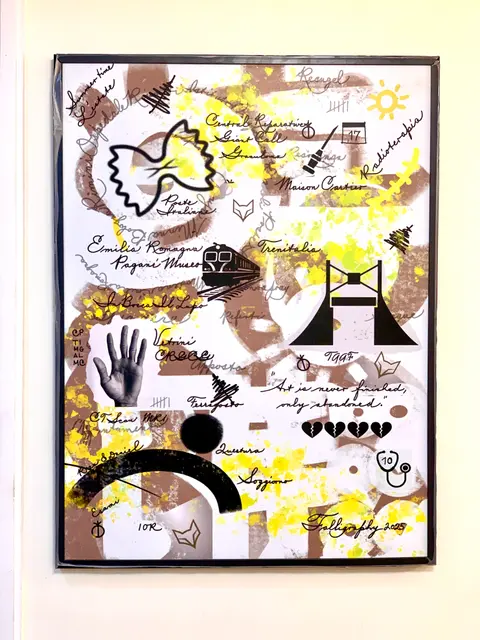 ‘2025' Framed art print
